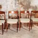 Set de 4 chaises scandinave vintage