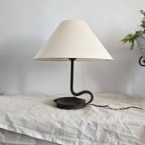 Lampe brutalist ferre forgé cendrier wavy