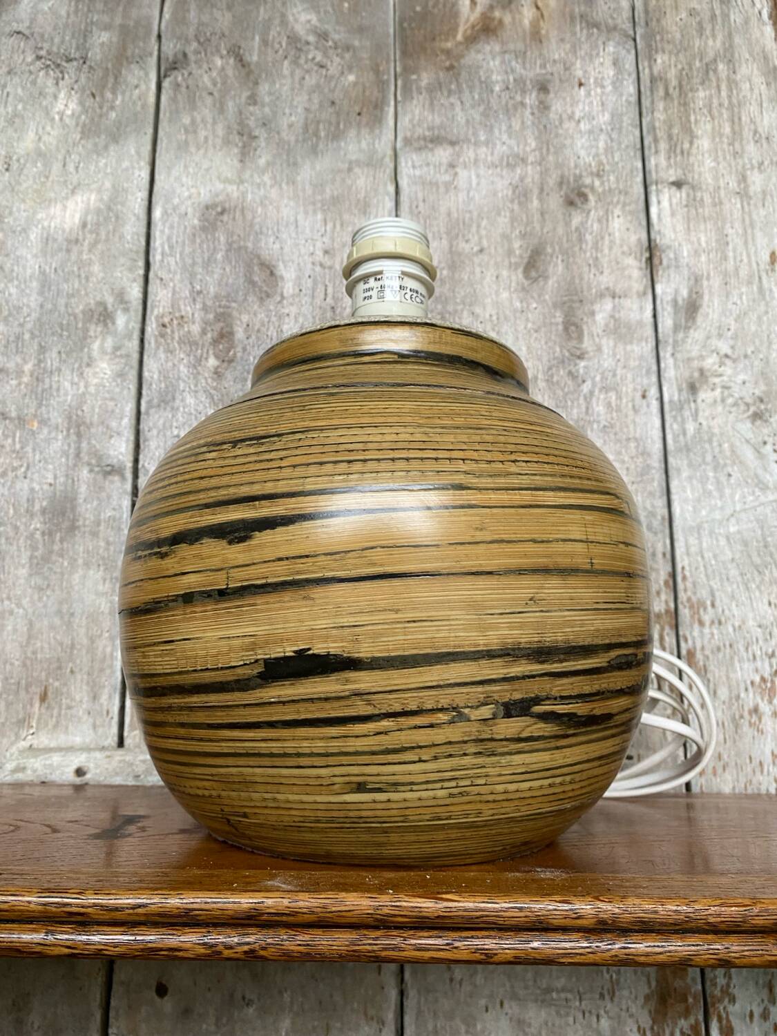 Old lamp base reference kelly vintage ceramic