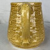 Sarreguemines ocher pitcher