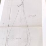 Experimental Amber Murano Glass Vase attr. to Anzolo Fuga, Italy