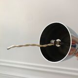 Petal hanging lamp in glass, brass and chrome metal 50