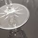 Set of 6 vintage chiseled crystal stemware