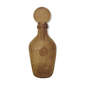 Carafe en verre soufflé violet Biot