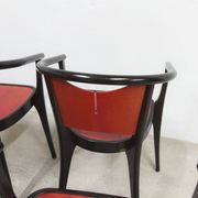 Set of 6 Baumann Diese armchairs, designed by Pagnon Pelhaître