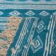 Traditional Berber blue and white kilim rug 115cm-70