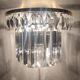 Glass wall lamp. Italy, 1950s