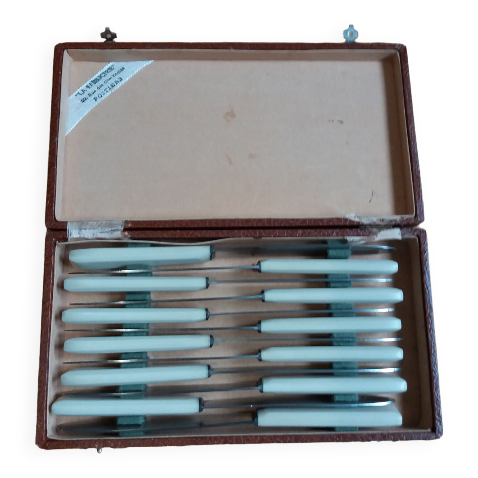 Art Deco knives in their box