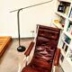 Chrome floor lamp against weight 70s