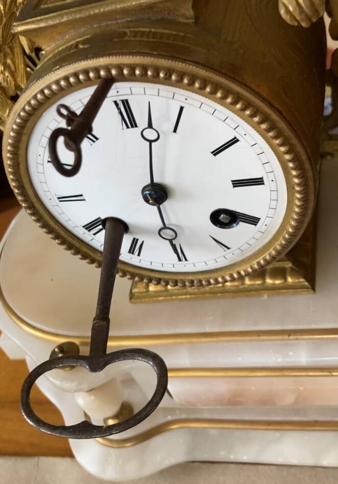 Pendule Napoléon III en régule mouvement JAPY FRERES médaille d’honneur à PARIS