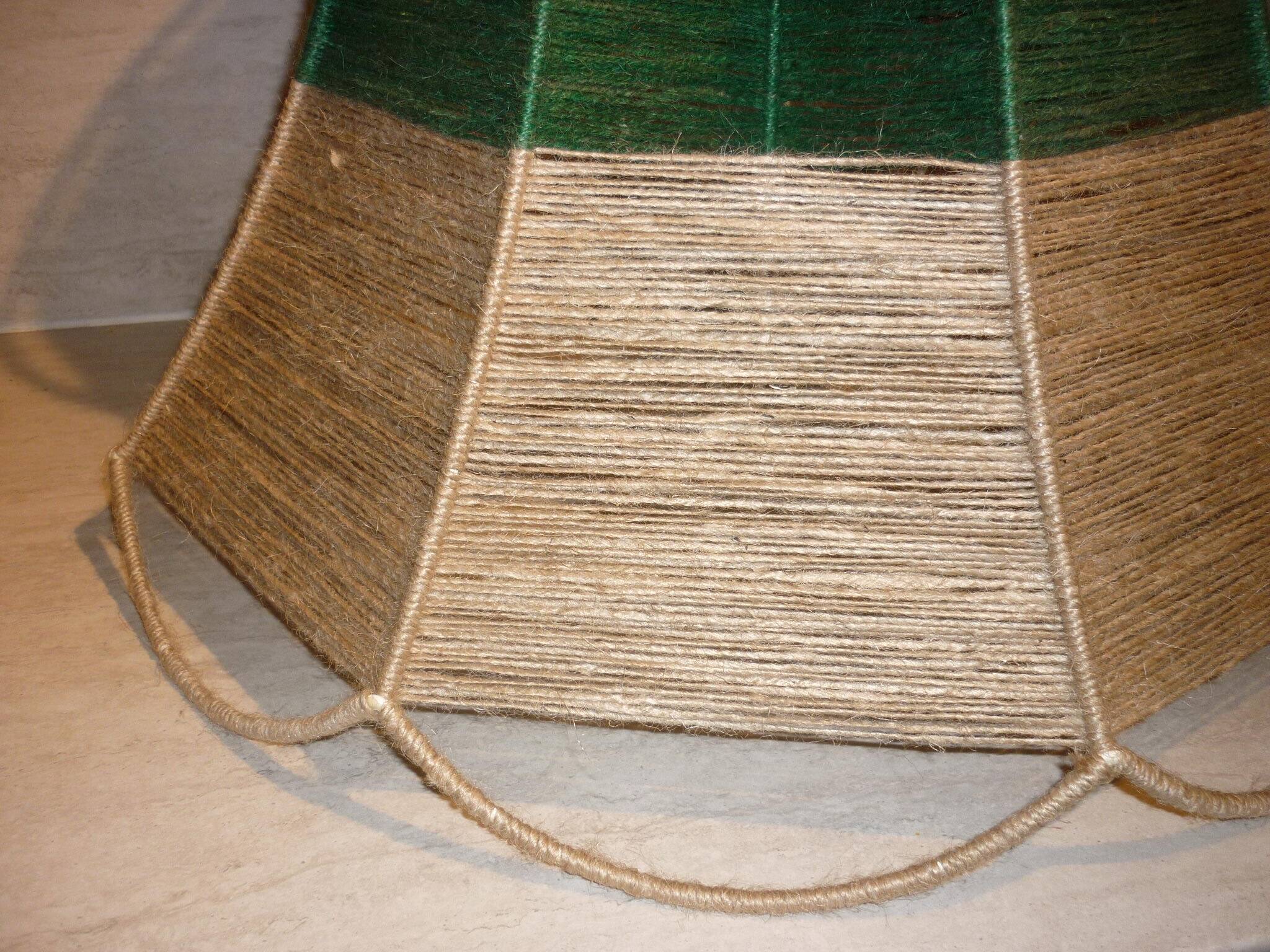 Braided jute lampshade 60 cm ø