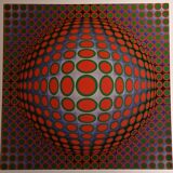Victor Vasarely, Serigraph Vega, circa 1970, op art