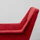 Pair of vintage red armchairs with armrests – 1960s/70s
