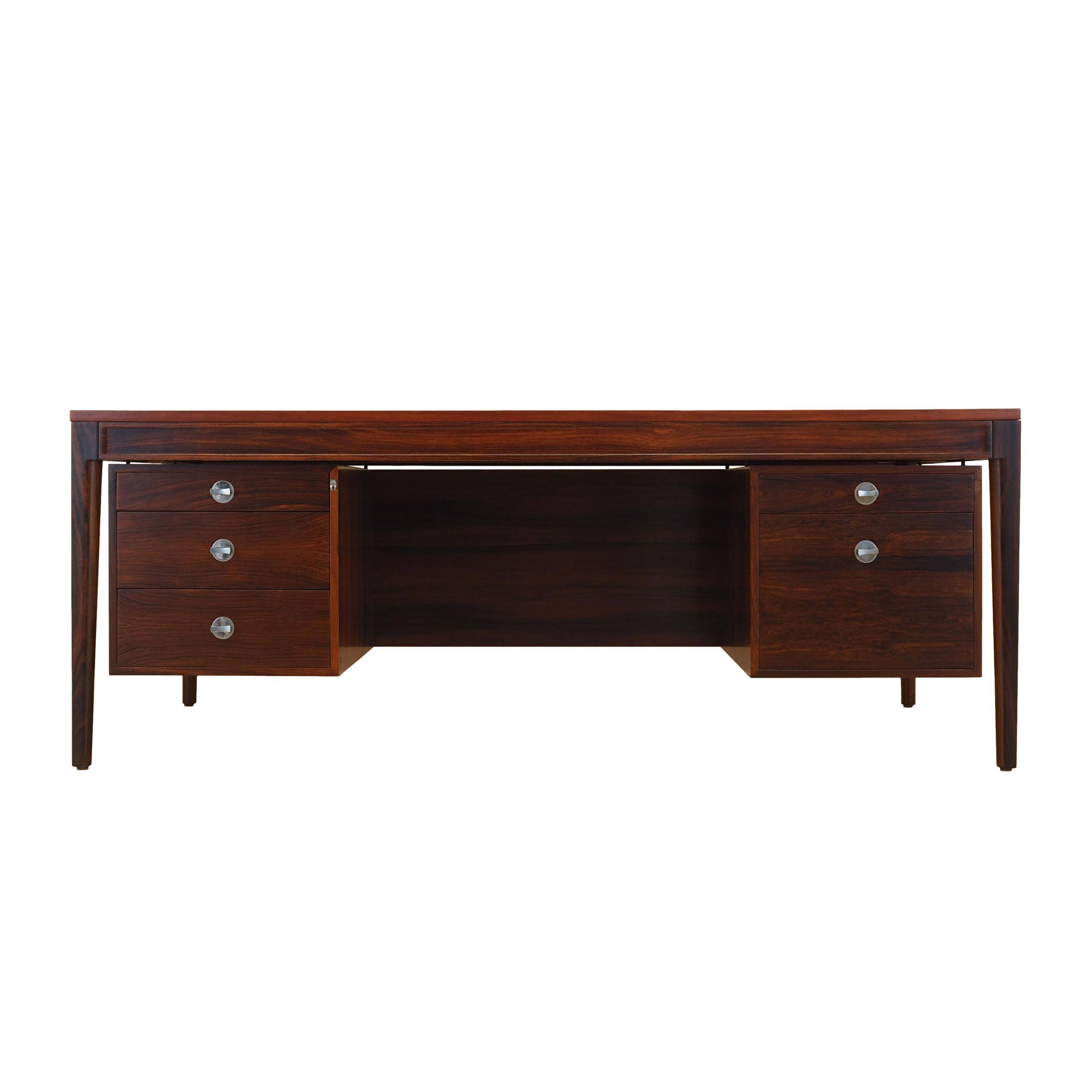 Rosewood desk Diplomat, Danish design, 1970s, designer: Finn Juhl, manufact