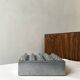 Large ashtray ultima in aluminium signed LJUNGBERG & BACKSTRUM