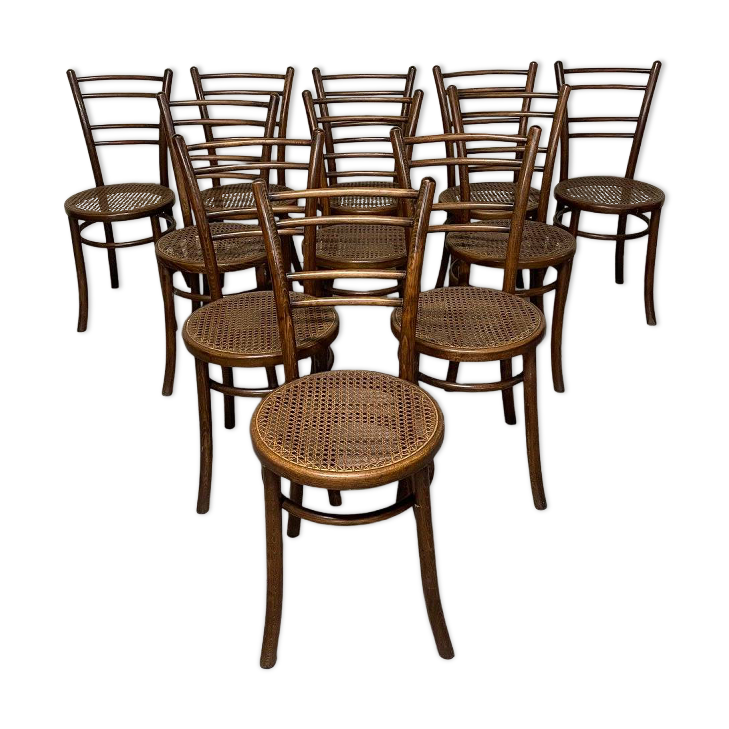 Chaises, Italie, fin XIXe siècle, lot de 11