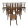 Chaises, Italie, fin XIXe siècle, lot de 11