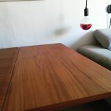 Table teck extensible années 60
