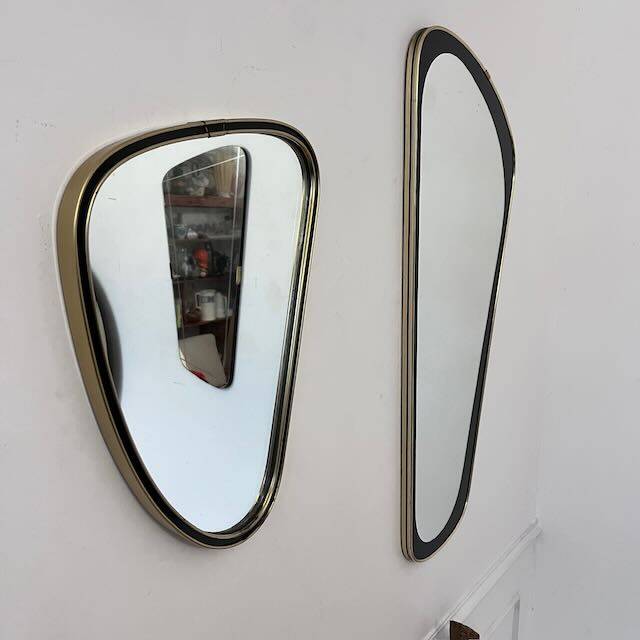 Large 1950s rearview mirror