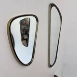 Large 1950s rearview mirror