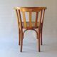 Fauteuil de bureau, bois blond, vers 1930, assise bois