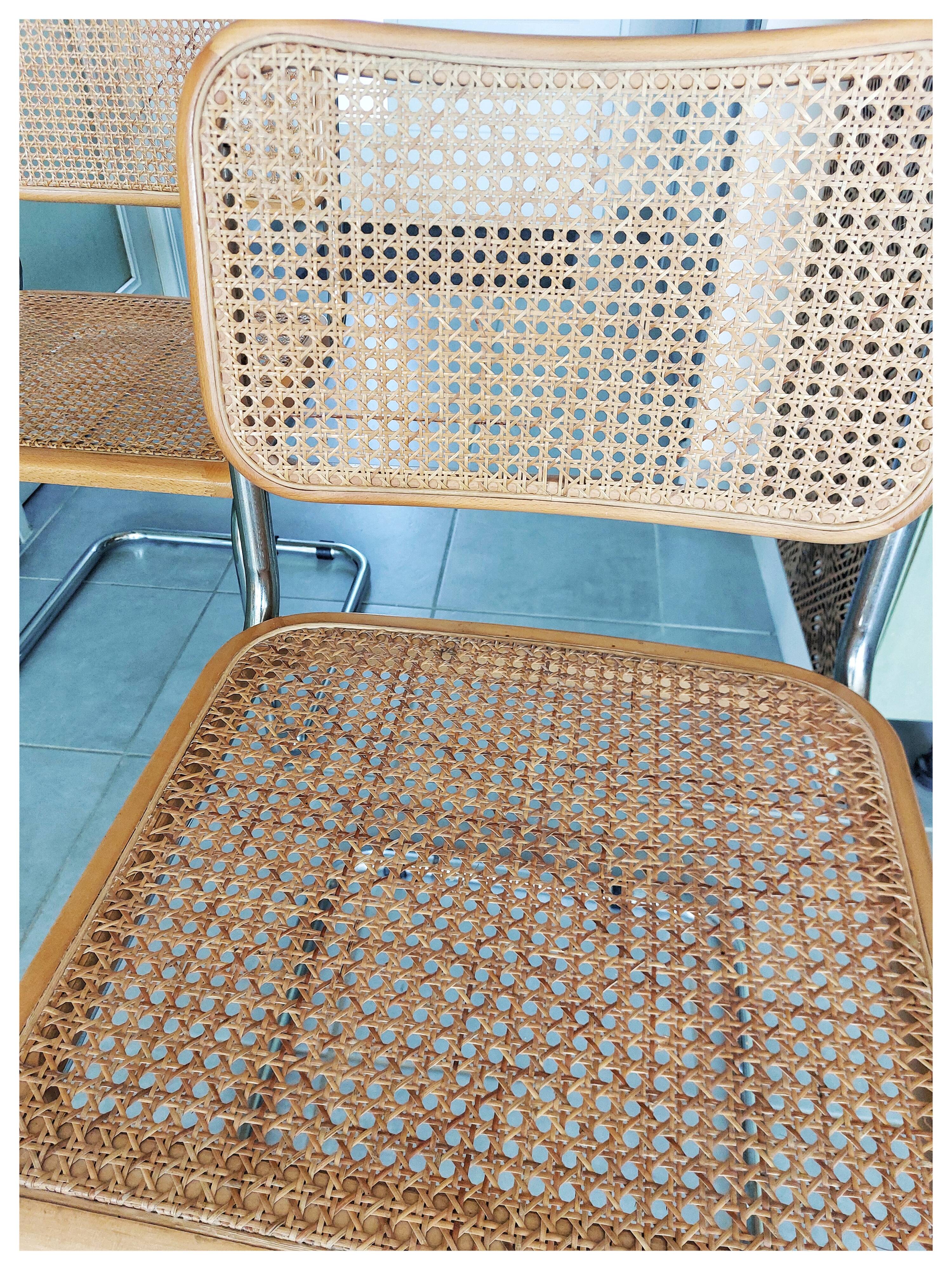 Lot of 2 Marcel Breuer B32 chairs