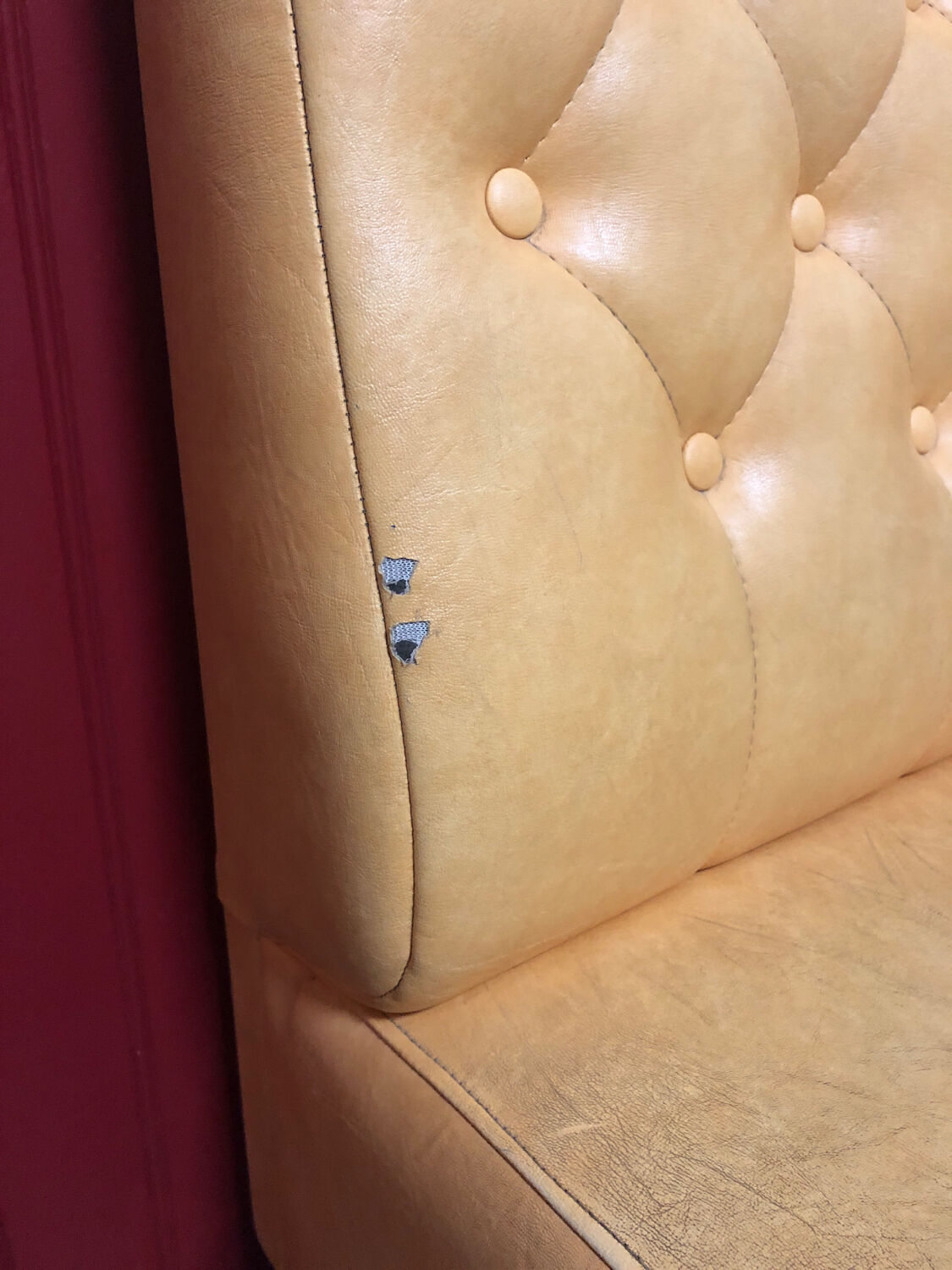 Yellow bistro bench, 1960