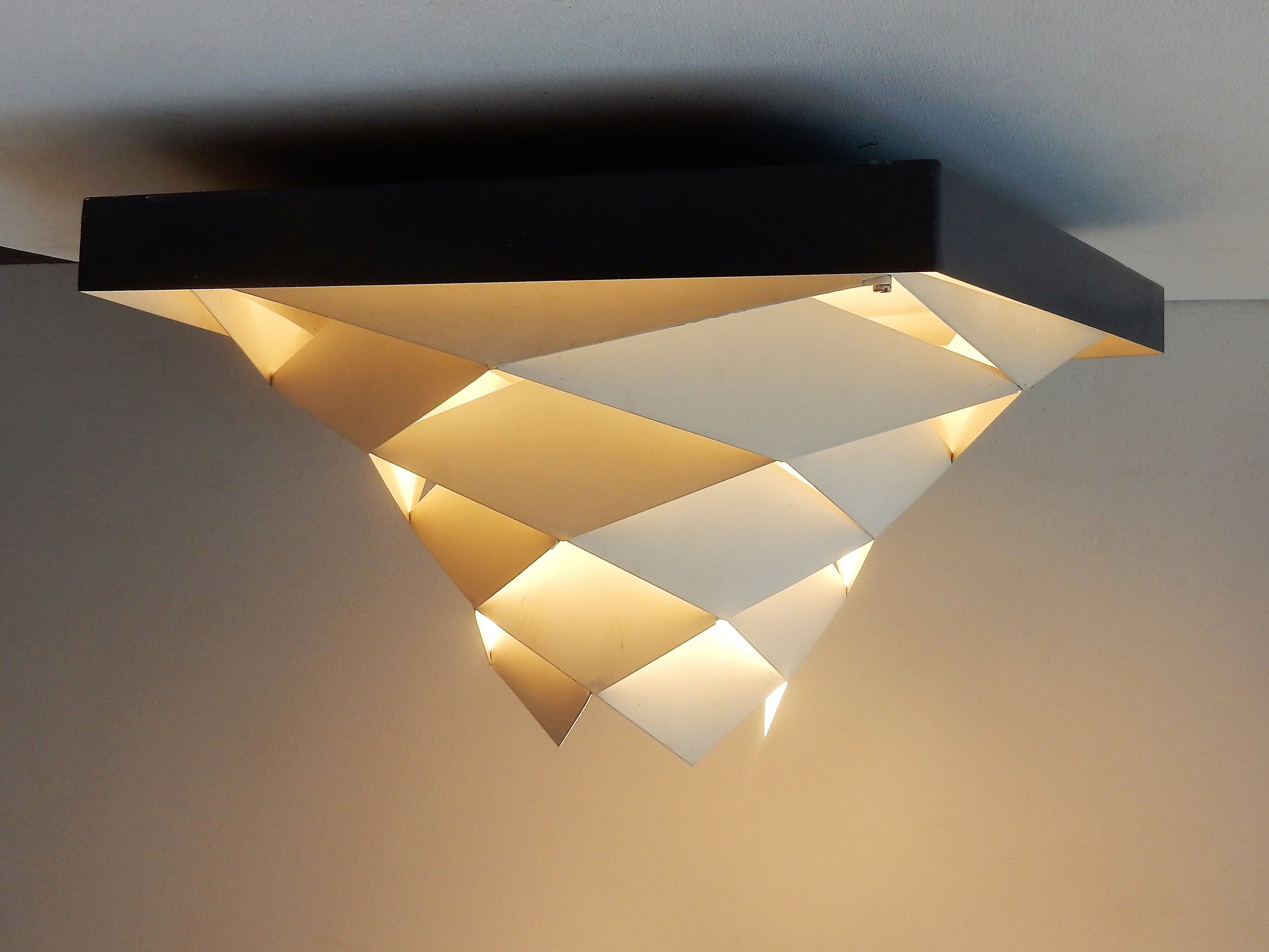 Symfoni flush mount by Preben Dahl for Hans Følsgaard Elektro A/S, 1960s