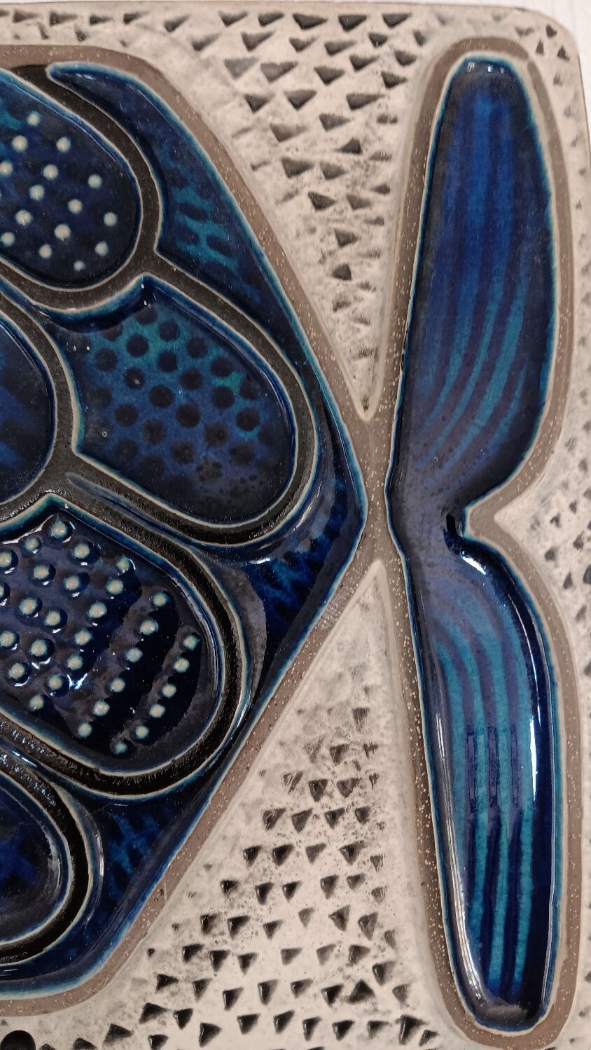 Plaque murale suédoise de Mari Simmulson pour Upsala Ekeby