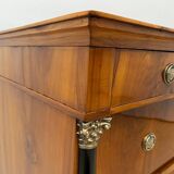 Biedermeier Commode in Cherry Veneer and Brass, Germany, 1820s