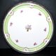 Haviland pie dish in Limoges porcelain with a Minerva silver rim.