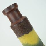 1960s 70s vintage scheurich VASE model 205-32 matte glaze shades of yellow