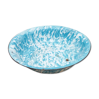 Bassine émaillée clichy bleu