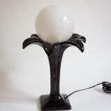 Ceramic palm tree lamp, 80s