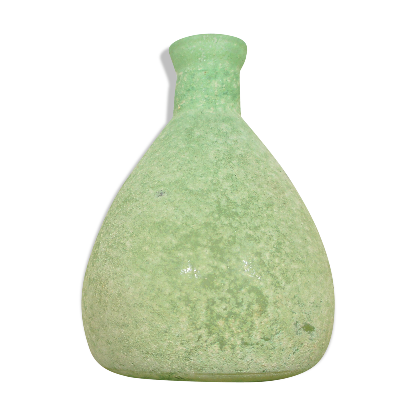 Soliflore vase in granite moulded blown glass