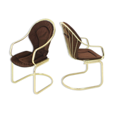 Pair of mid century chairs, Italy, 1970