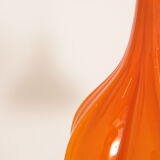 Suspension vintage en verre orange par Peill et Putzler 1960