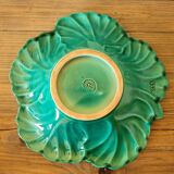 Green leaf slip salad bowl, Verceram