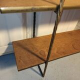 Shelf string iron and wood 3 trays