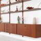 Teak modular shelving unit, Danish design, 1960s, designed by Rud Thygesen