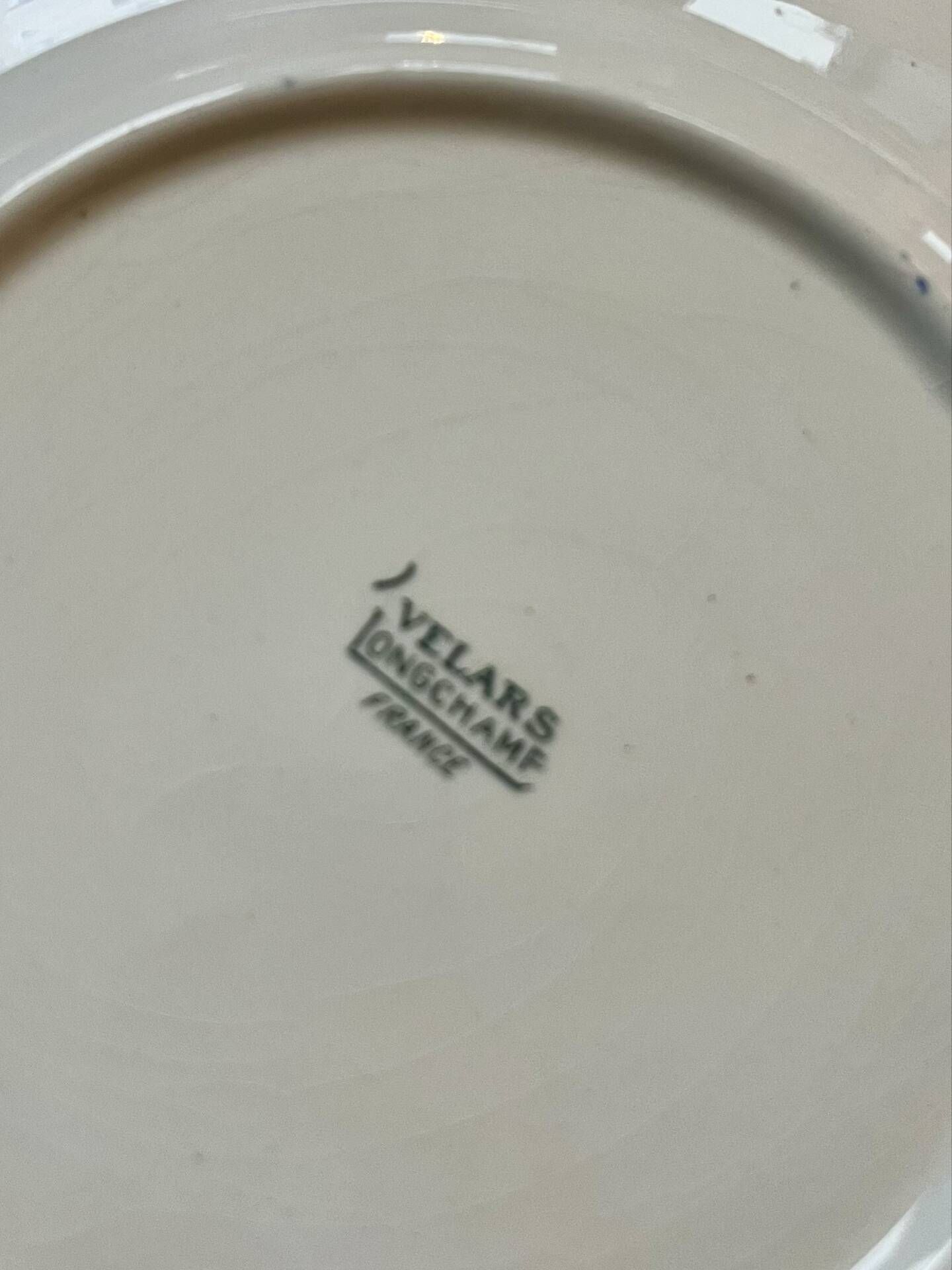 Set of 5 polychrome plates "Velars" Longchamp