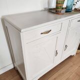UNIQUE WHITE ART DECO SIDEBOARD