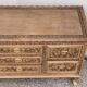 Carved solid Padouk chest of drawers 1950