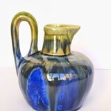 Ceramic Vase Gilbert Métainier (?) Iridescent Blue
