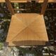 Six brutalist chairs straws and wood 60s