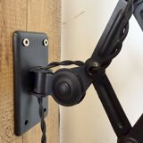 Black Industrial Bauhaus Scissor Wall Lamp from Kaiser Idell, 1930s