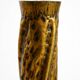 Unique large brass vase in a Brutalist design, handcrafted in December 1975