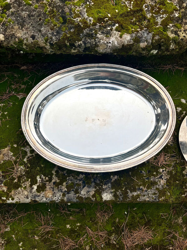 Plat de service pour canard – Plat à gibier en EPNS argenté vintage français