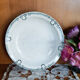 Hollow round faience dish Saint Amand