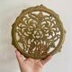 Vintage gilded brass trivet